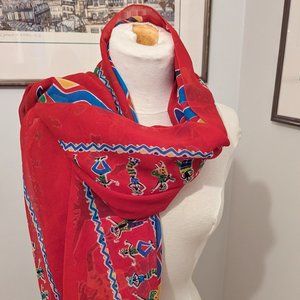 Vintage Reggae Bright Colors Scarf